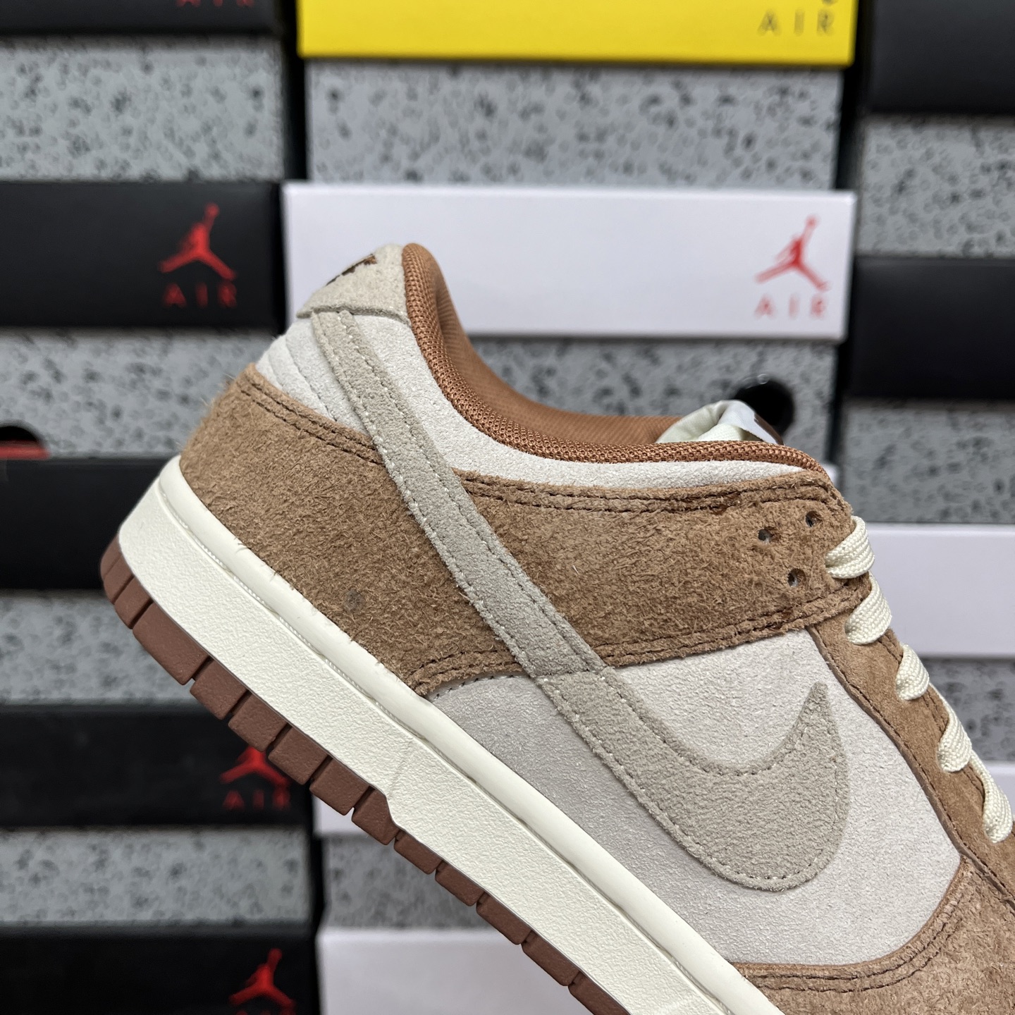 版纯原 NK Dunk Low PRM”Medium Curry“白棕 奶茶 货号：DD1390-100