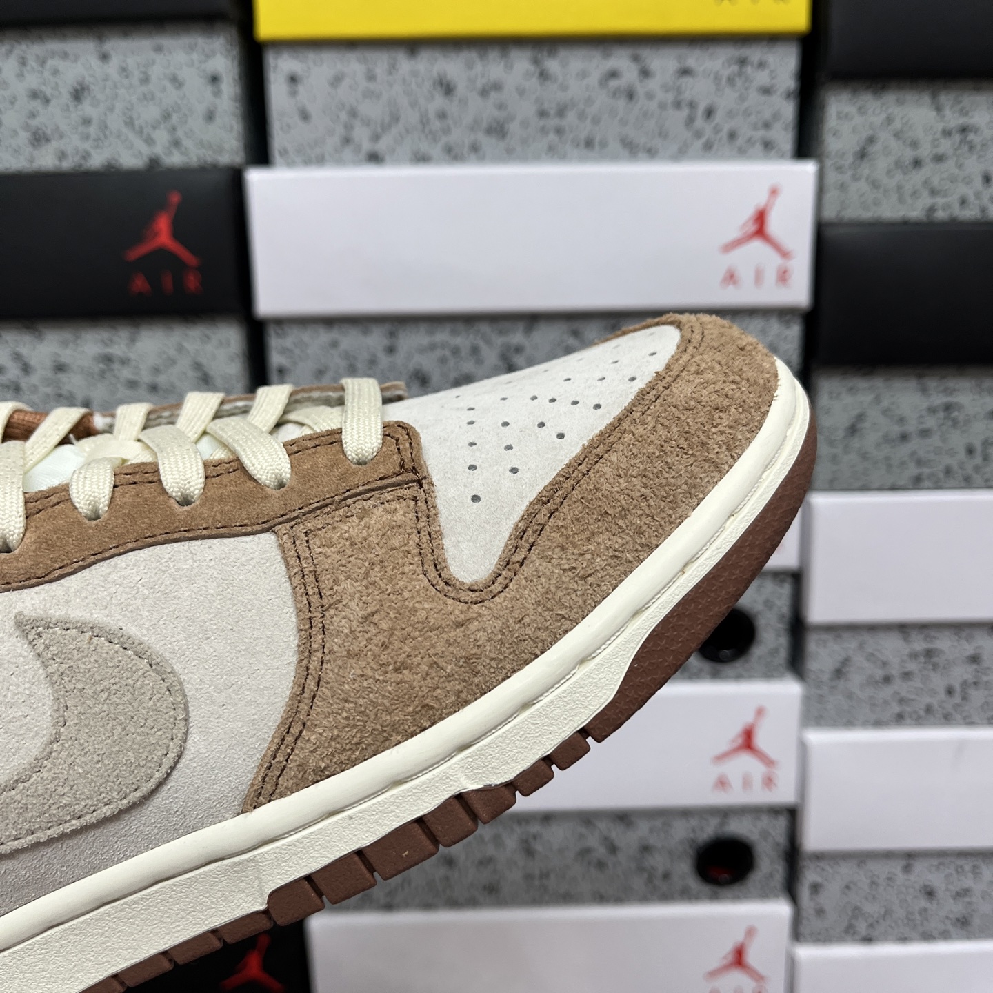 版纯原 NK Dunk Low PRM”Medium Curry“白棕 奶茶 货号：DD1390-100