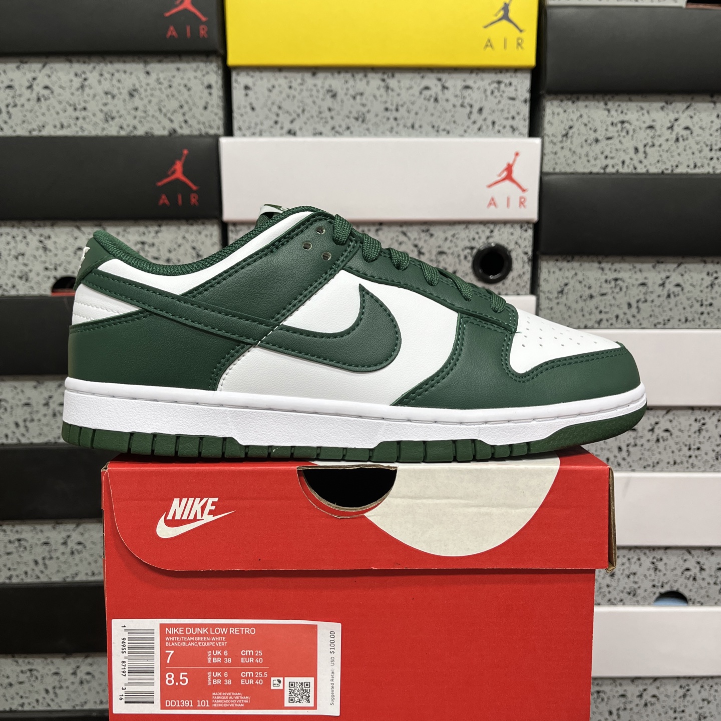 版 NK Dunk Low 白绿 ＃原厂Sadesa D7 皮料 全套原楦原模倾力打造完美版型 独家原厂