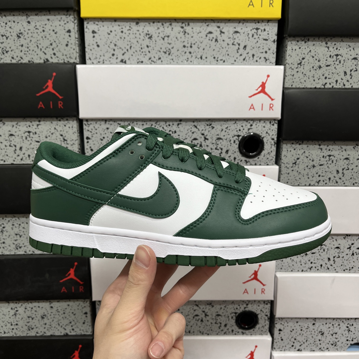 版 NK Dunk Low 白绿 ＃原厂Sadesa D7 皮料 全套原楦原模倾力打造完美版型 独家原厂