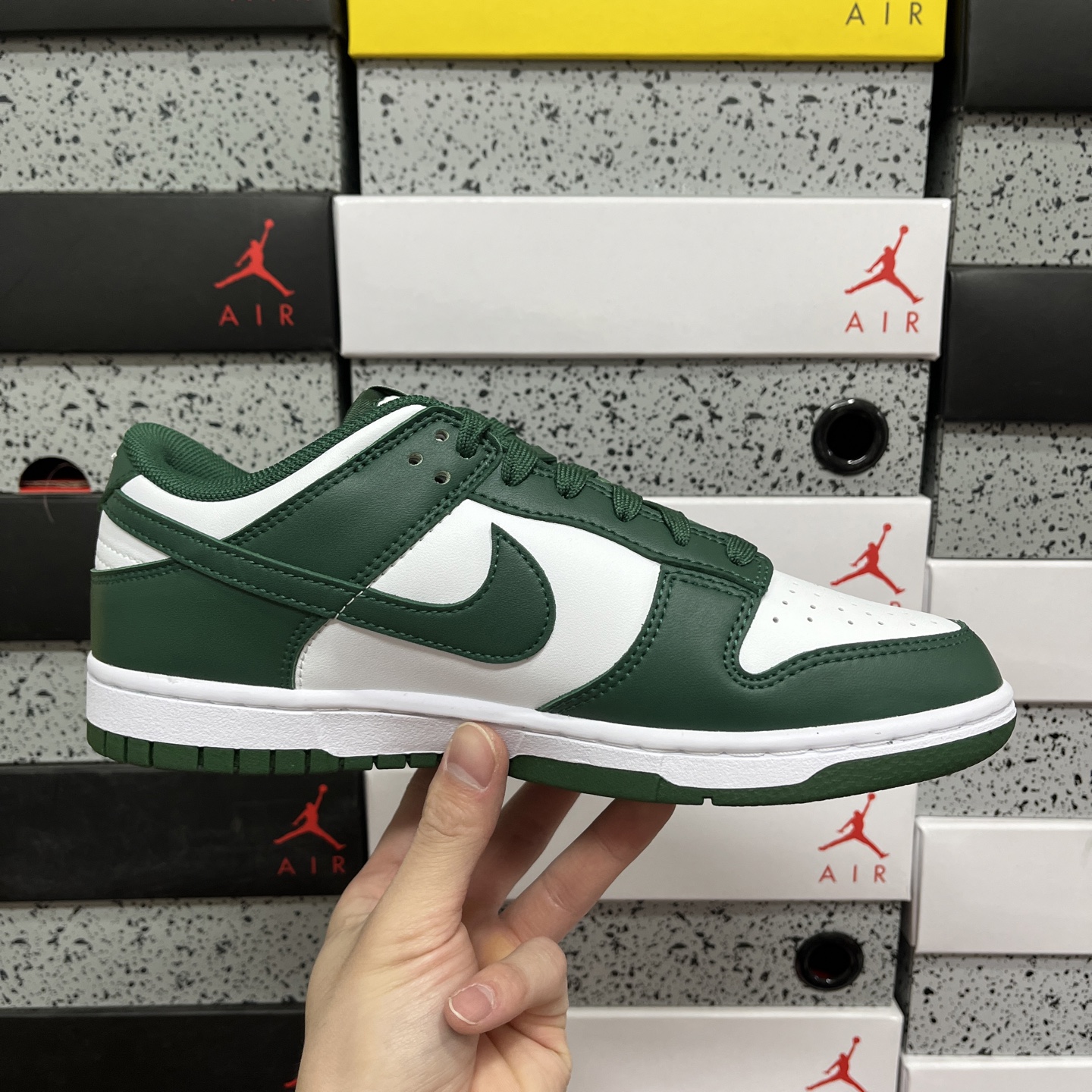 版 NK Dunk Low 白绿 ＃原厂Sadesa D7 皮料 全套原楦原模倾力打造完美版型 独家原厂
