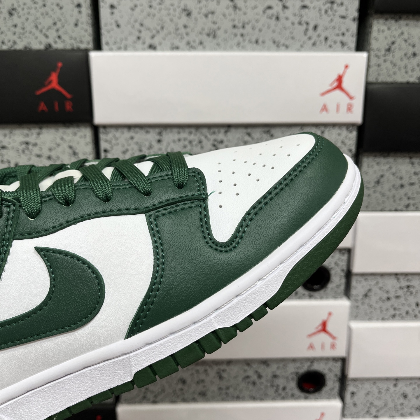 版 NK Dunk Low 白绿 ＃原厂Sadesa D7 皮料 全套原楦原模倾力打造完美版型 独家原厂