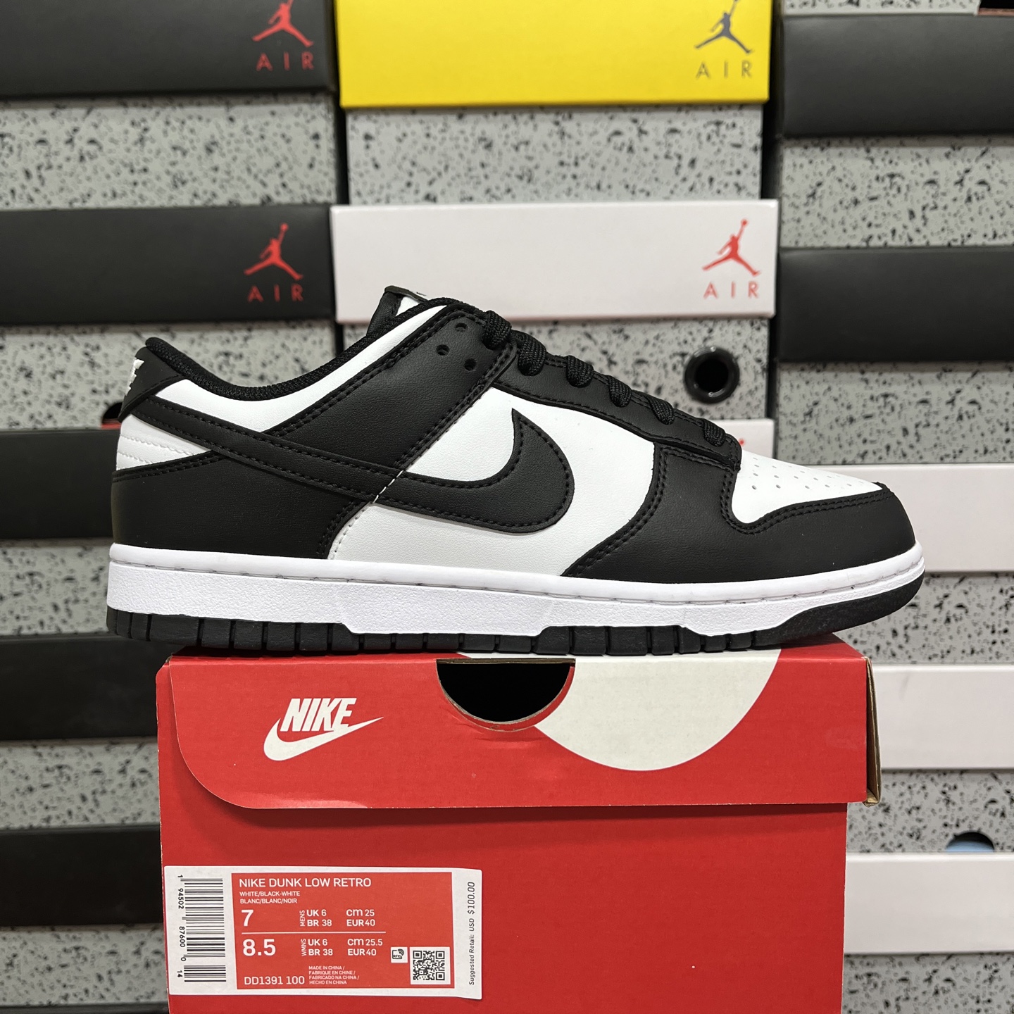 版 NK SB Dunk Low“黑白熊猫 口碑大厂出品 品控大底版型不断改良更新 全套原纸板楦头开发 
