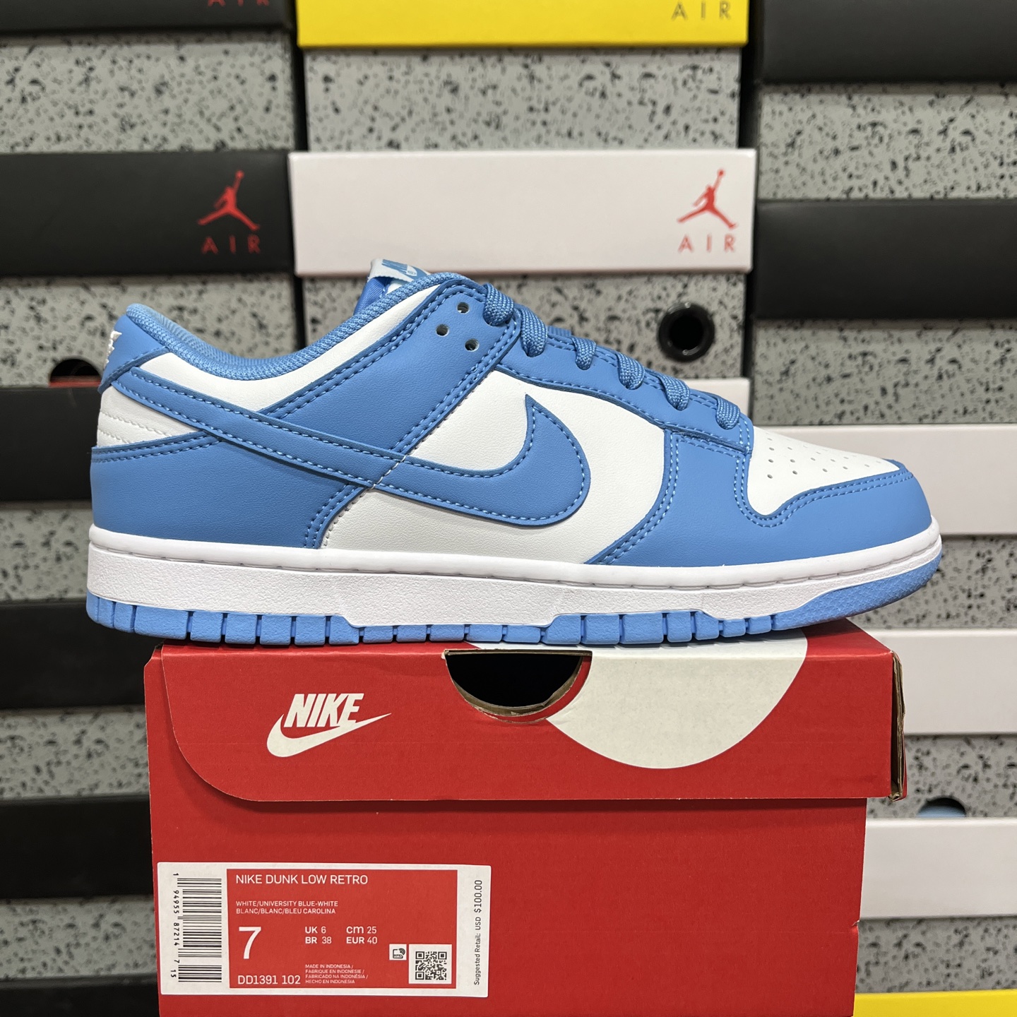 版 纯原 NK Dunk Low 大学蓝 全套原楦原模倾力打造完美版型 独家原厂航空铝磨具打磨大底 鞋头