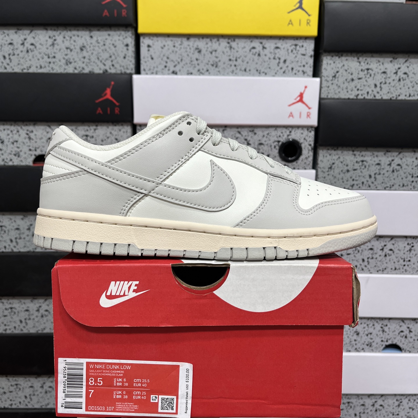 版 纯原 NK Dunk Low ”Light Bone“ 骨白 DD1503-107独家原厂航空铝磨具