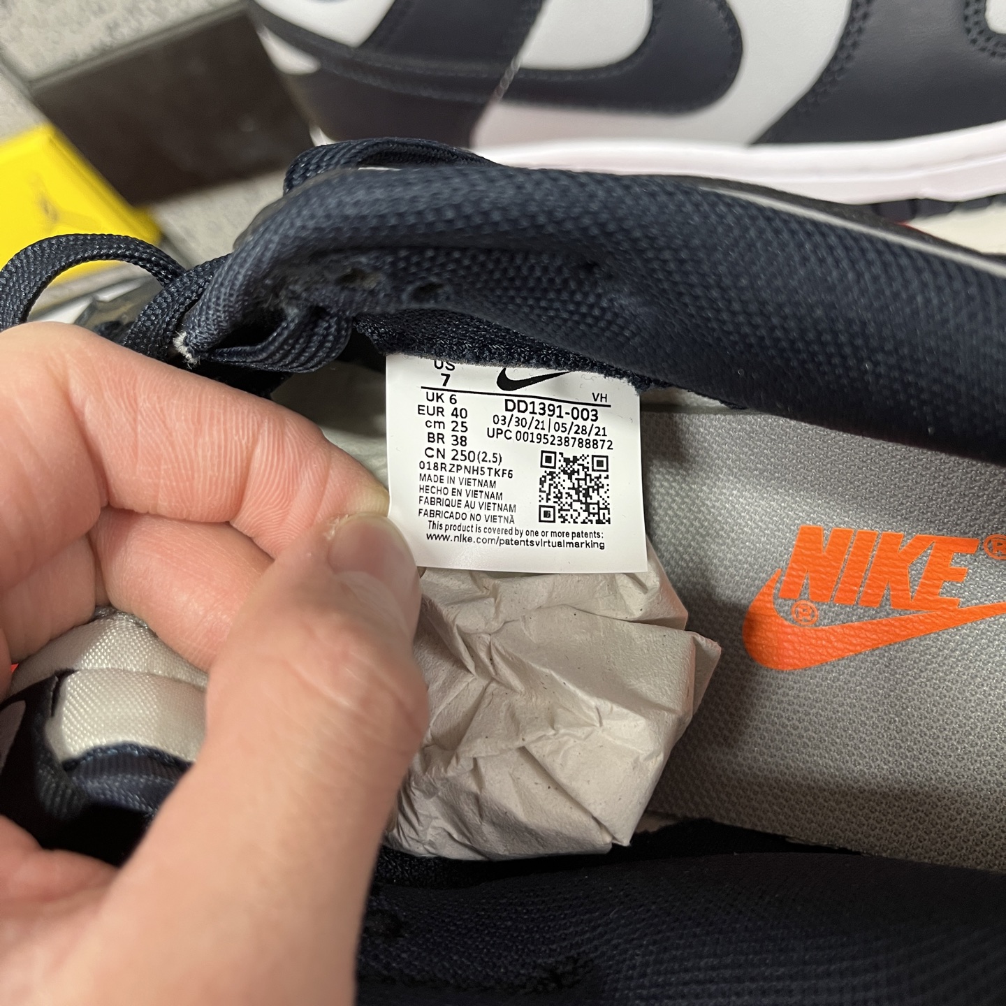 版纯原 Nike Dunk Low Retro 乔治城灰蓝 低帮运动休闲滑板板鞋 原厂皮料 全新购入新冲