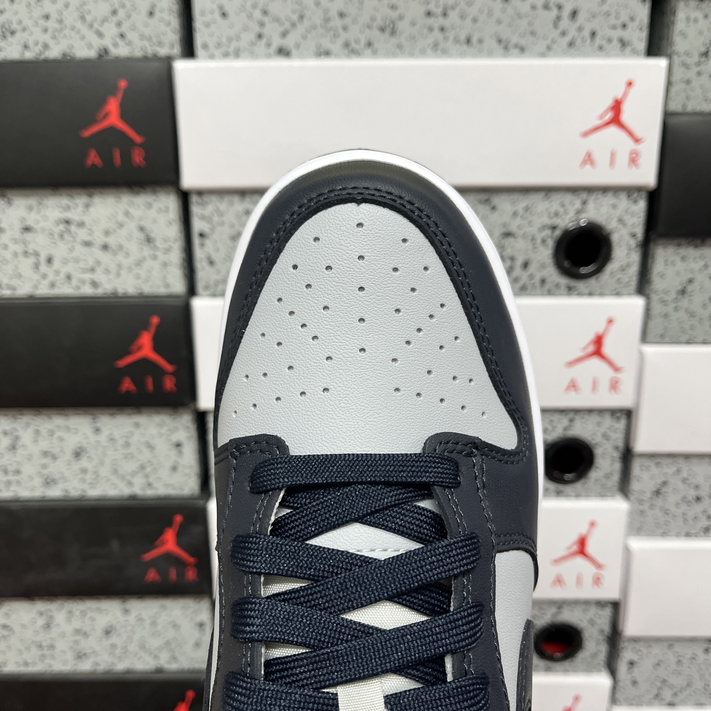 版纯原 Nike Dunk Low Retro 乔治城灰蓝 低帮运动休闲滑板板鞋 原厂皮料 全新购入新冲