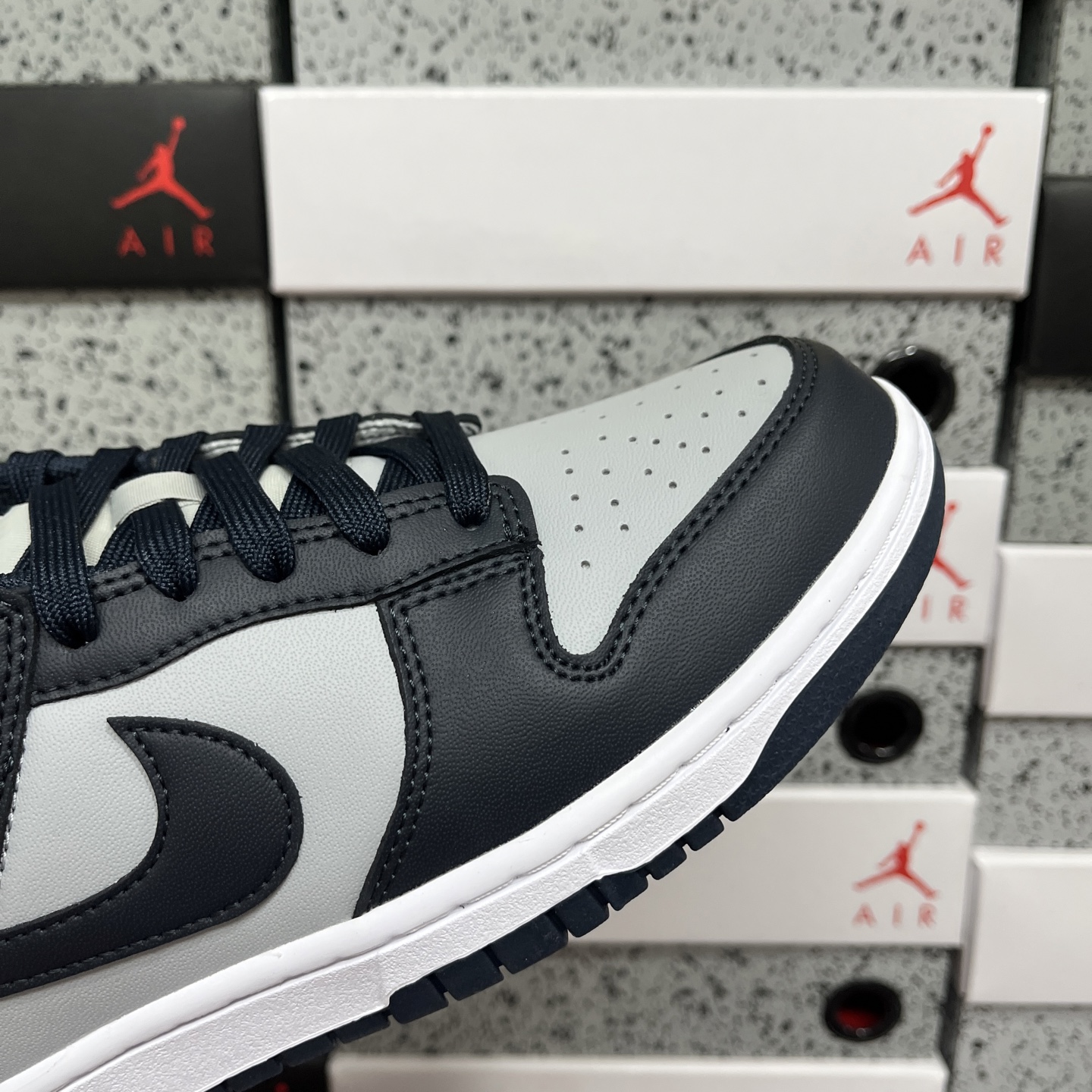版纯原 Nike Dunk Low Retro 乔治城灰蓝 低帮运动休闲滑板板鞋 原厂皮料 全新购入新冲