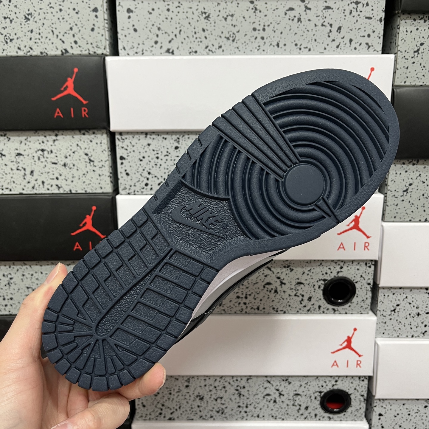 版纯原 Nike Dunk Low Retro 乔治城灰蓝 低帮运动休闲滑板板鞋 原厂皮料 全新购入新冲