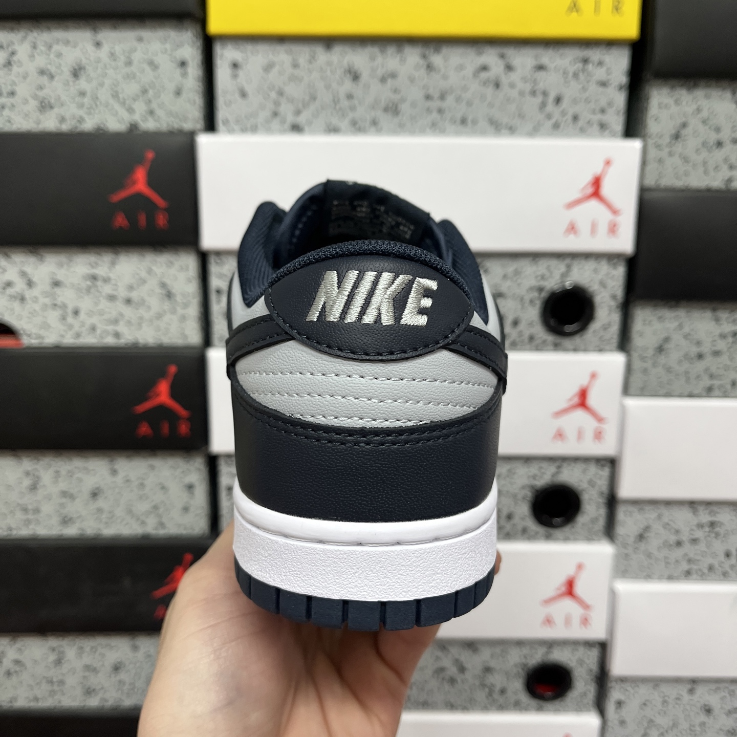 版纯原 Nike Dunk Low Retro 乔治城灰蓝 低帮运动休闲滑板板鞋 原厂皮料 全新购入新冲