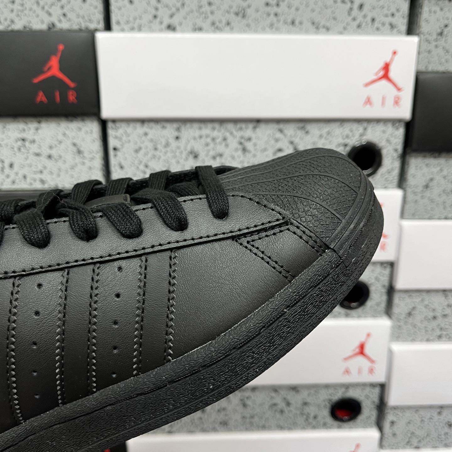 AD Originals Superstar 经典贝壳头 纯黑 俄罗斯出口外贸订单 产量过剩流放市场 市