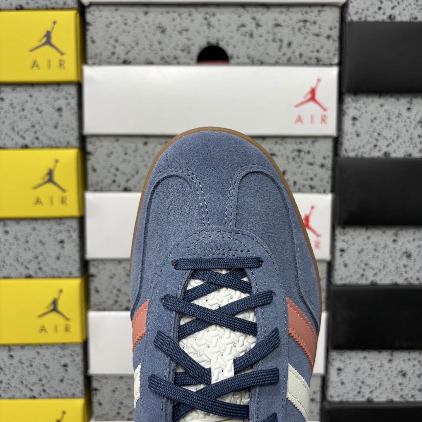 Adidas Originals Gazelle INdoor  蓝粉 阿迪达斯 三叶草休闲防滑耐磨低帮