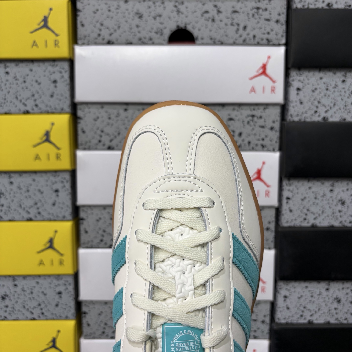Adidas Originals Gazelle INdoor  白绿生胶  阿迪达斯 三叶草休闲防滑耐