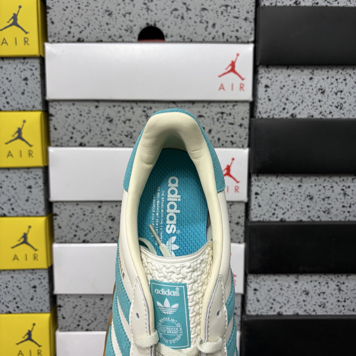 Adidas Originals Gazelle INdoor  白绿生胶  阿迪达斯 三叶草休闲防滑耐