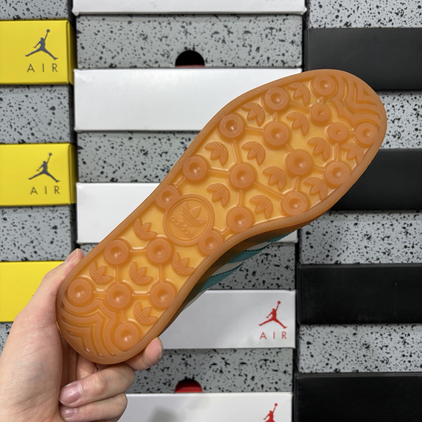 Adidas Originals Gazelle INdoor  白绿生胶  阿迪达斯 三叶草休闲防滑耐