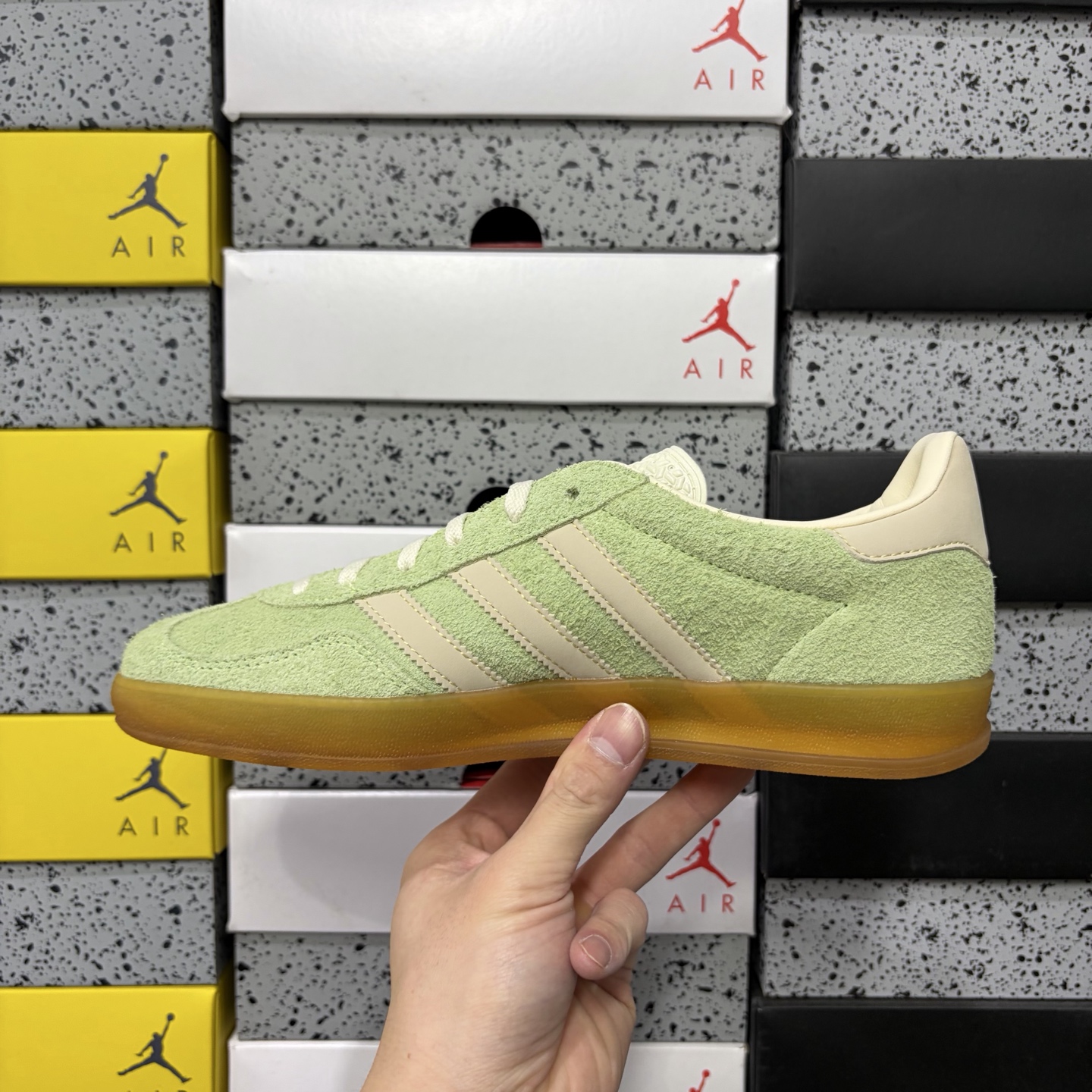 Adidas Originals Gazelle INdoor 薄荷绿 哈密瓜 阿迪达斯 三叶草休闲防滑