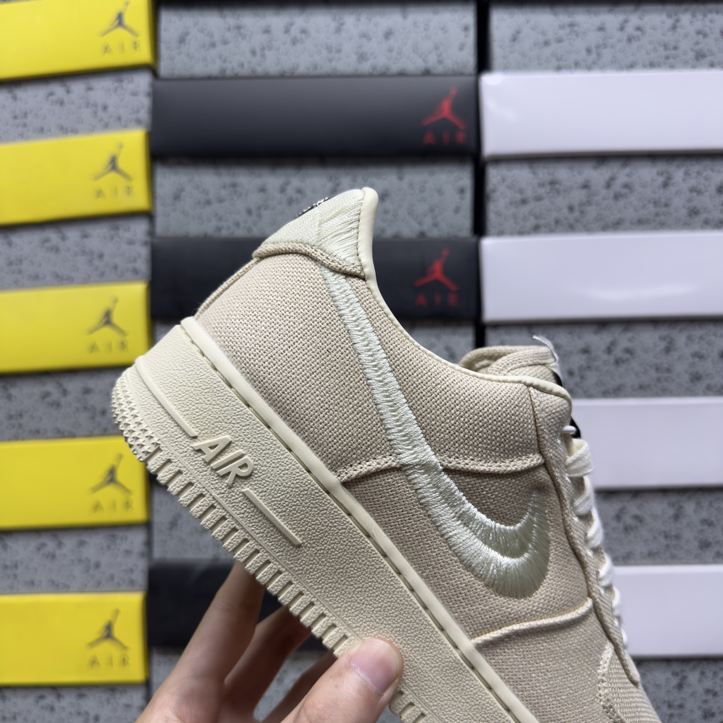 X版 Nike Air Force 1'07 Low 斯图西联名 空军一号低帮休闲板鞋 CZ9084-200 #原楦头原 X版 Nike Air Force 1'07 Low 斯图西联名 空军一号低帮休闲板鞋 CZ9084-200 #原楦头原