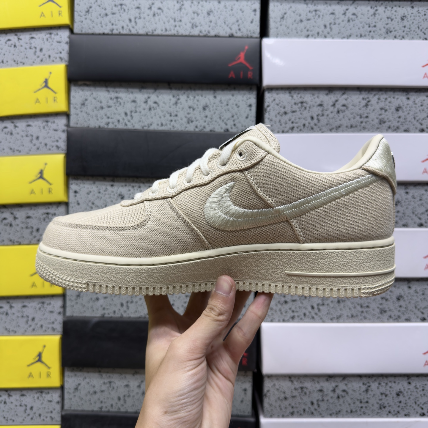 X版 Nike Air Force 1'07 Low 斯图西联名 空军一号低帮休闲板鞋 CZ9084-200 #原楦头原 X版 Nike Air Force 1'07 Low 斯图西联名 空军一号低帮休闲板鞋 CZ9084-200 #原楦头原