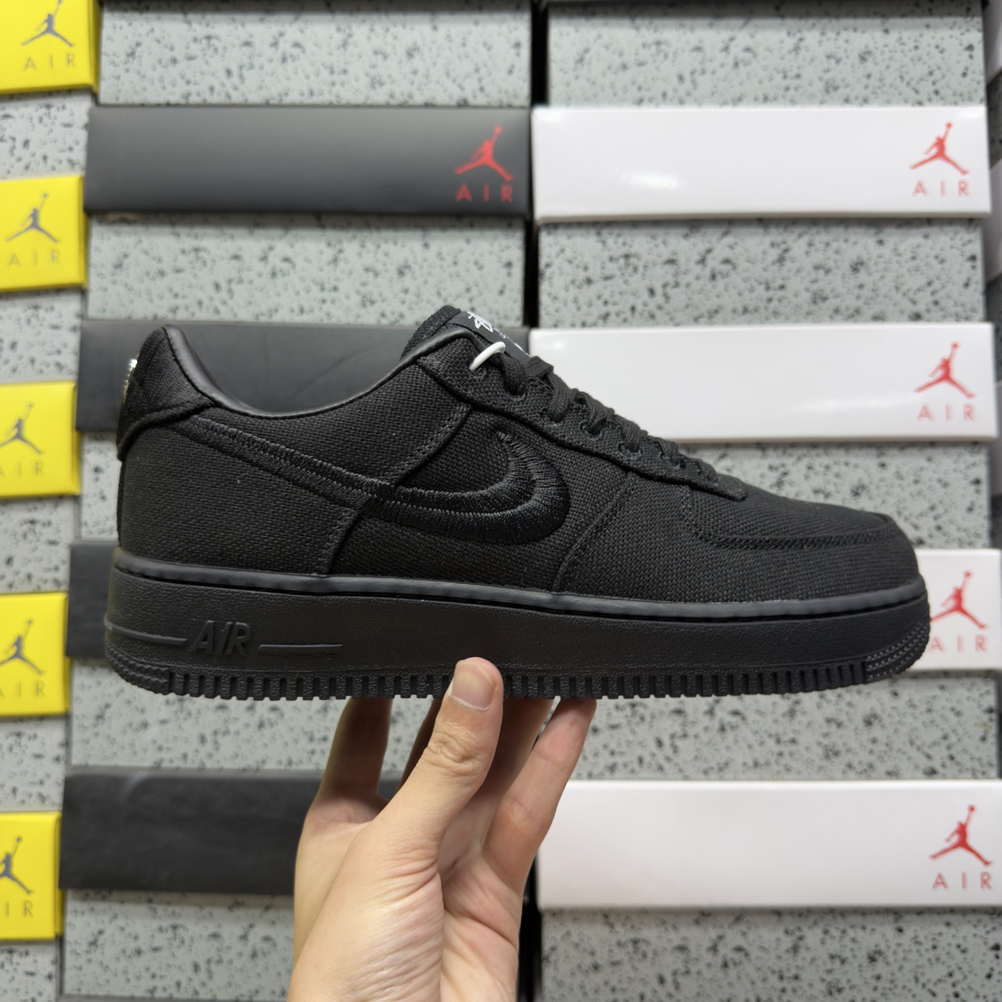 X版 Nike Air Force 1'07 Low 斯图西联名 黑色 空军一号低帮休闲板鞋 CZ9084-001 #原 X版 Nike Air Force 1'07 Low 斯图西联名 黑色 空军一号低帮休闲板鞋 CZ9084-001 #原