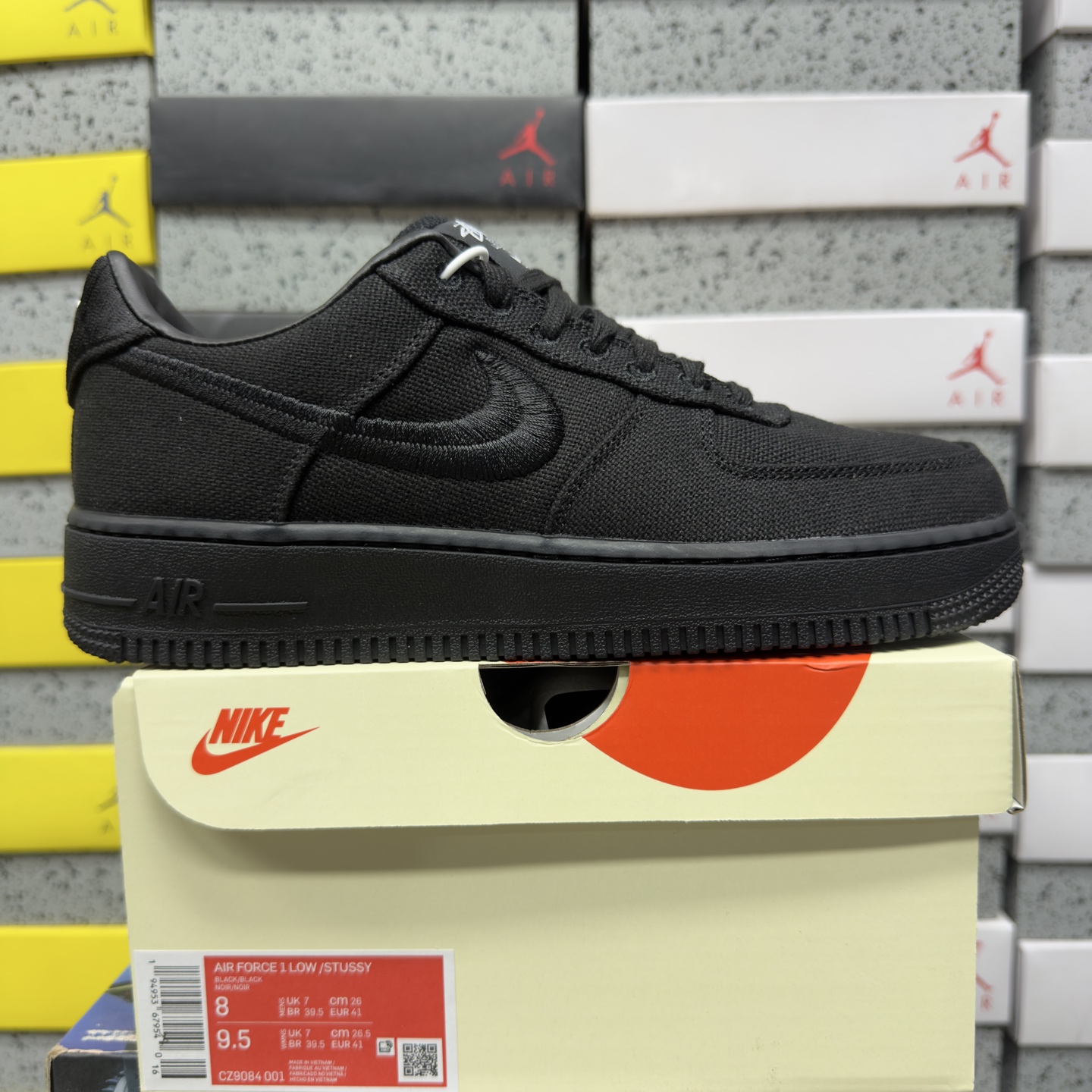 X版 Nike Air Force 1'07 Low 斯图西联名 黑色 空军一号低帮休闲板鞋 CZ9084-001 #原 X版 Nike Air Force 1'07 Low 斯图西联名 黑色 空军一号低帮休闲板鞋 CZ9084-001 #原