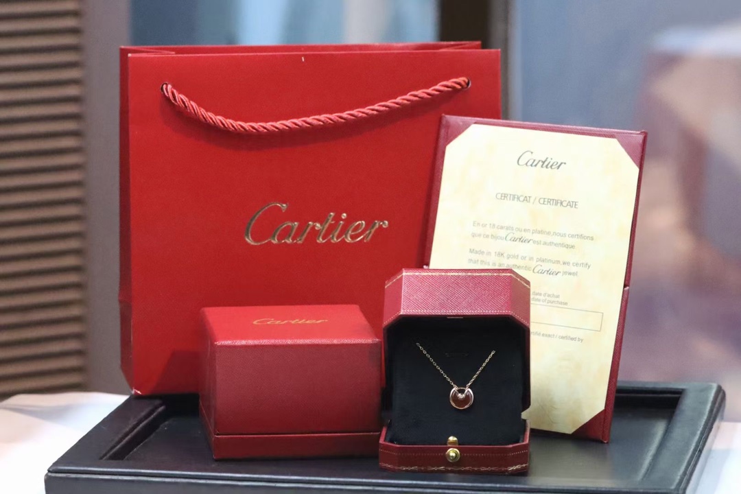 Cartier Cartier卡地亚 红玛瑙护身符 锁骨项链