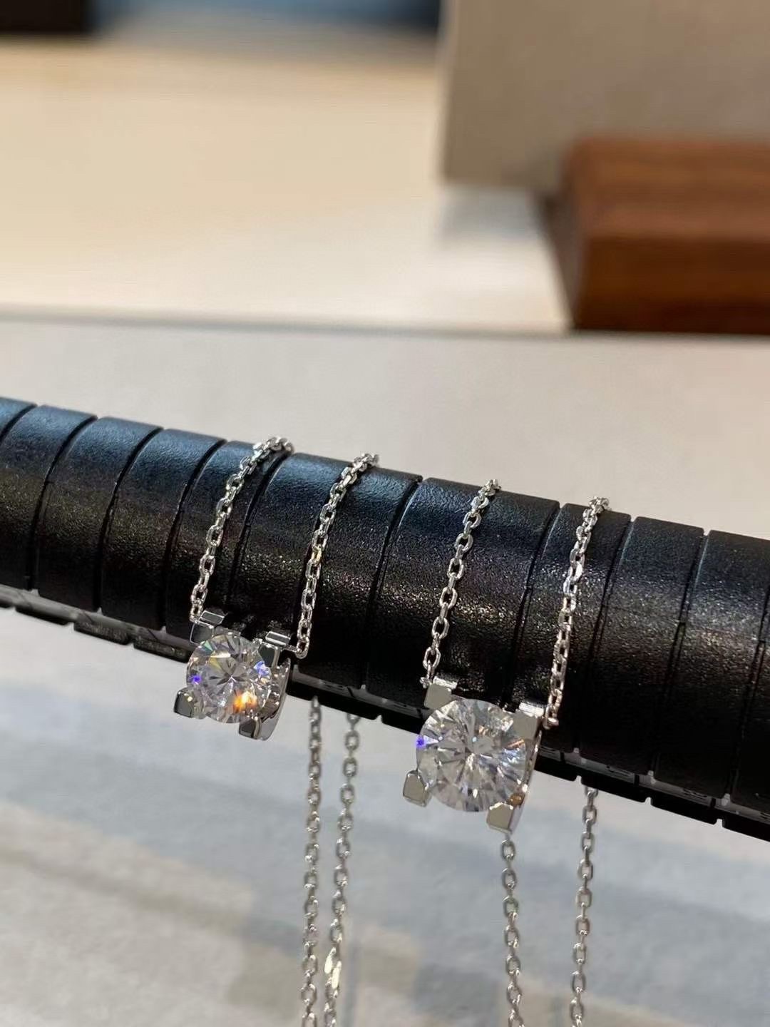 Cartier Cartier卡地亚牛角头单钻 锁骨项链