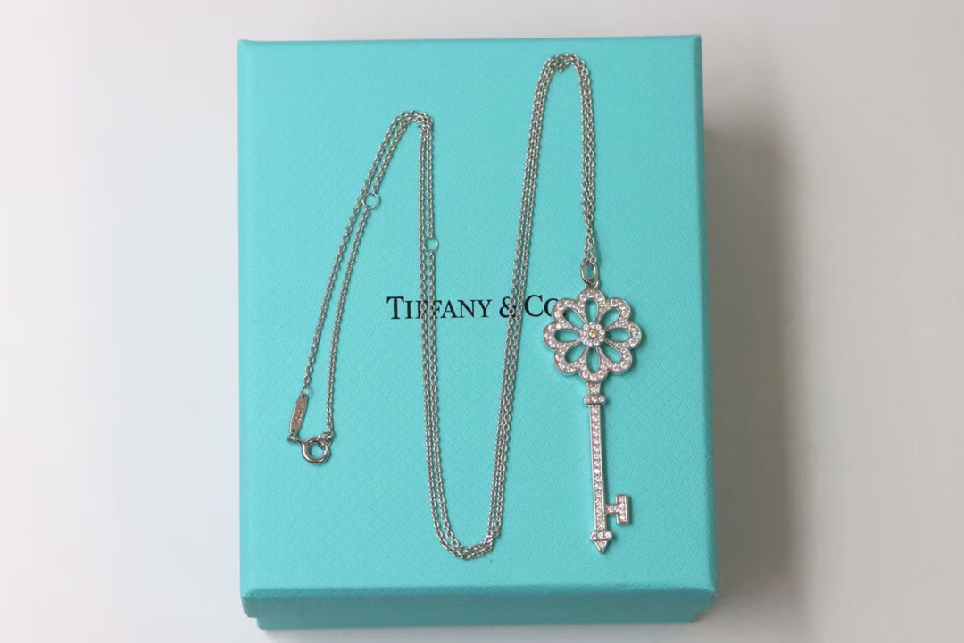 Tiffany & Co. Tiffany&Co.925纯银 款黄钻花型钥匙