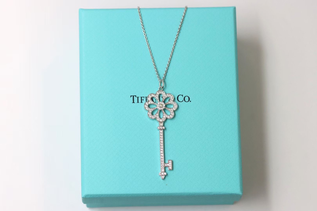 Tiffany & Co. Tiffany&Co.925纯银 款黄钻花型钥匙