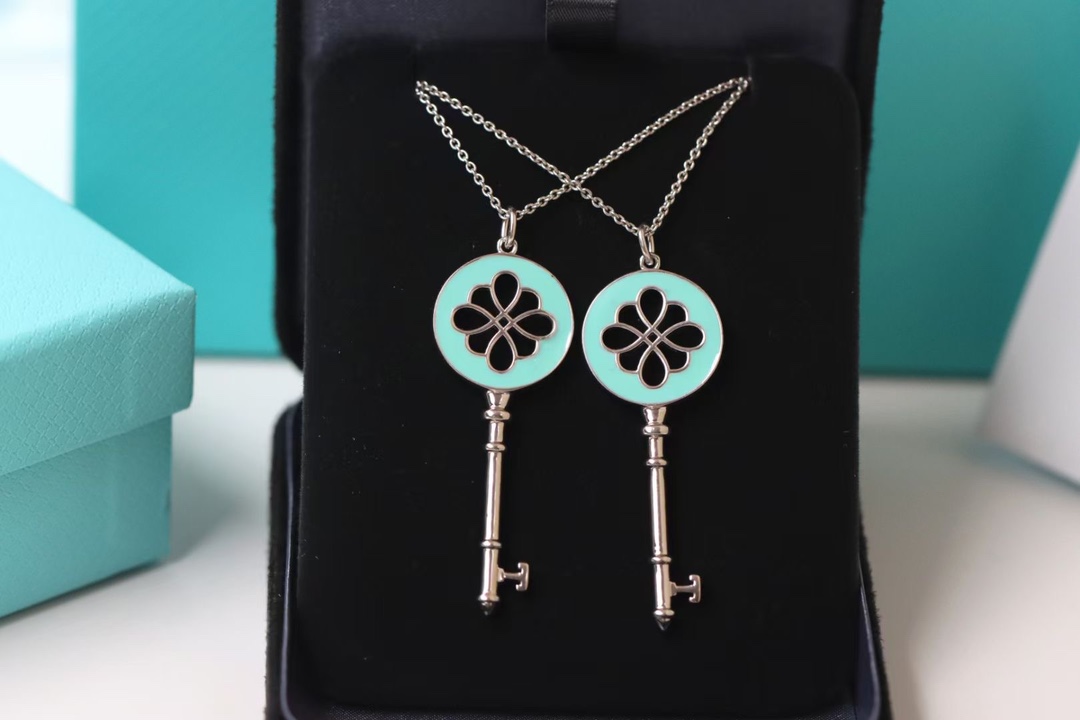 Tiffany & Co. Tiffany&Co.925纯银 珐琅中国结钥匙