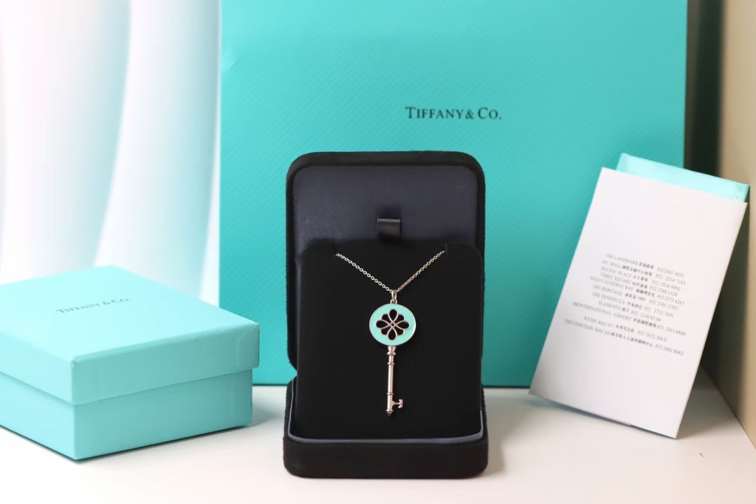 Tiffany & Co. Tiffany&Co.925纯银 珐琅中国结钥匙