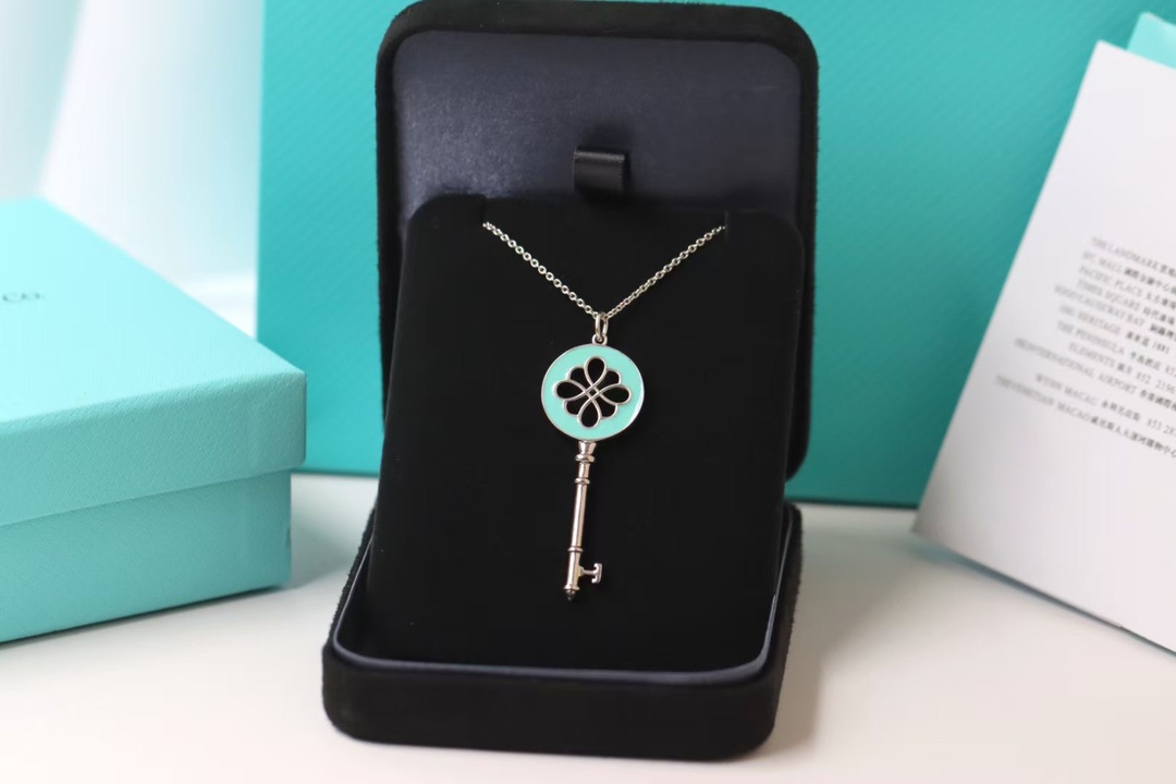 Tiffany & Co. Tiffany&Co.925纯银 珐琅中国结钥匙