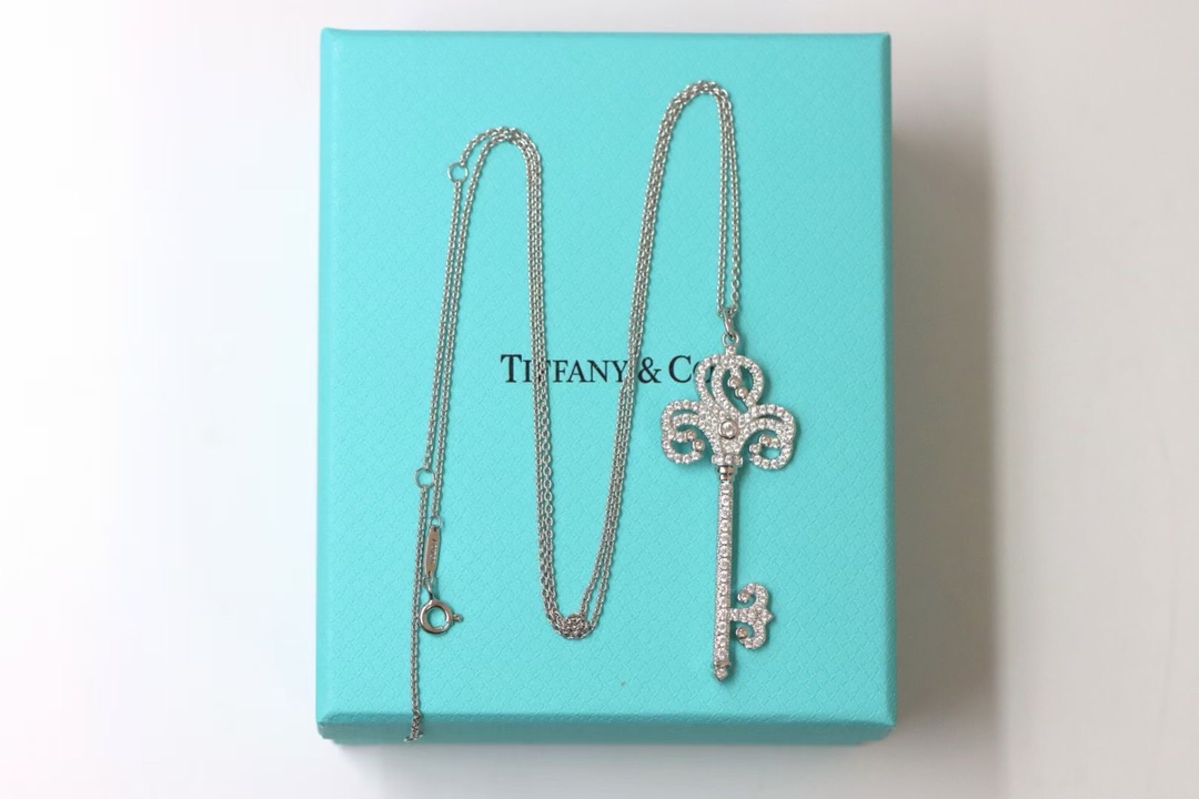 Tiffany & Co. Tiffany&Co.925纯银 鸢尾花满钻钥匙