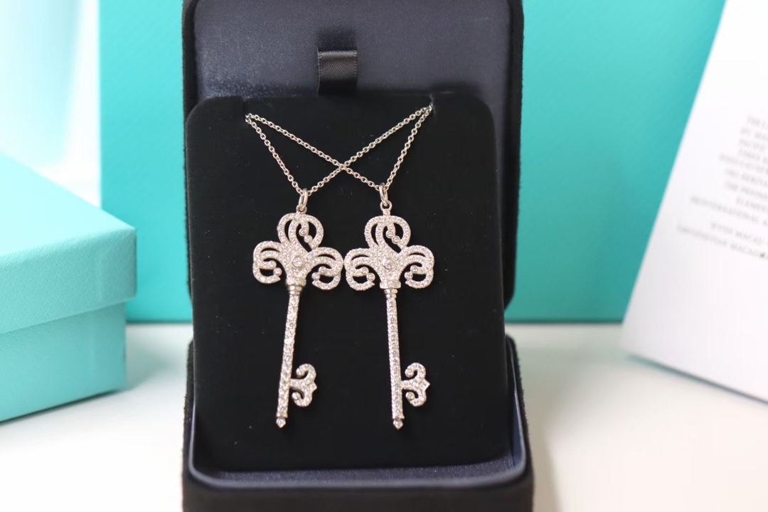 Tiffany & Co. Tiffany&Co.925纯银 鸢尾花满钻钥匙