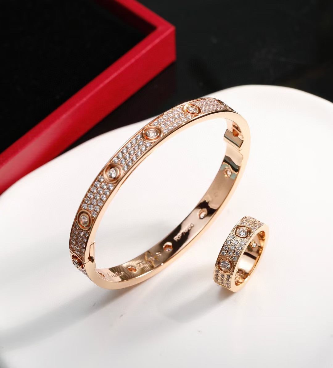 Cartier 卡地亚 宽版满天星套装