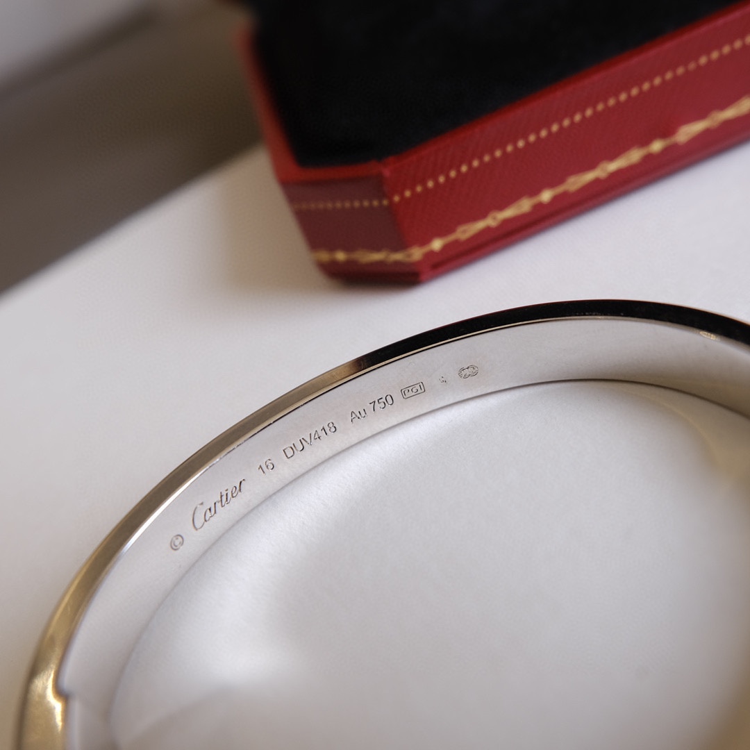 Cartier Cartier/卡地亚 款宽版满天星手镯 银色