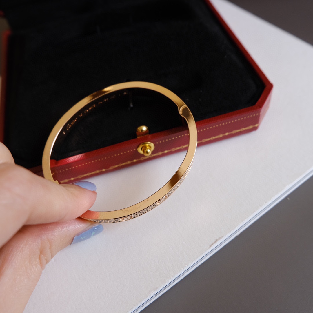 Cartier Cartier/卡地亚 款宽版满天星手镯 玫瑰金