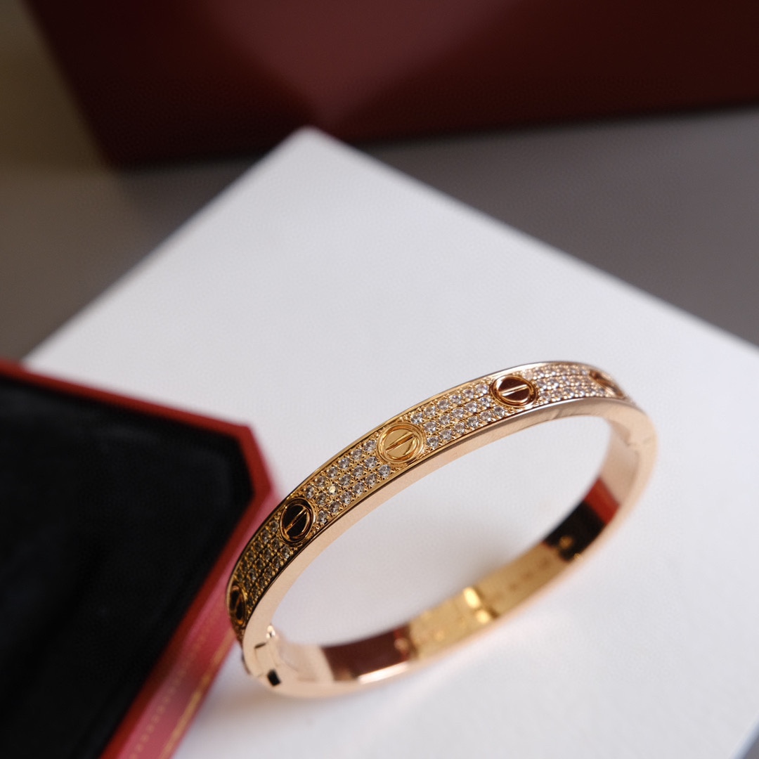 Cartier Cartier/卡地亚 款宽版满天星手镯 玫瑰金