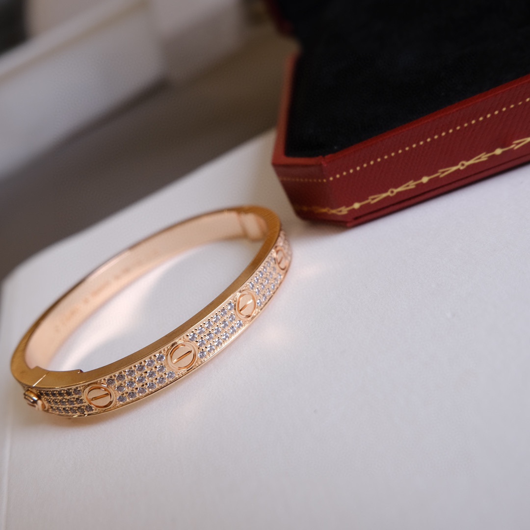 Cartier Cartier/卡地亚 款宽版满天星手镯 玫瑰金