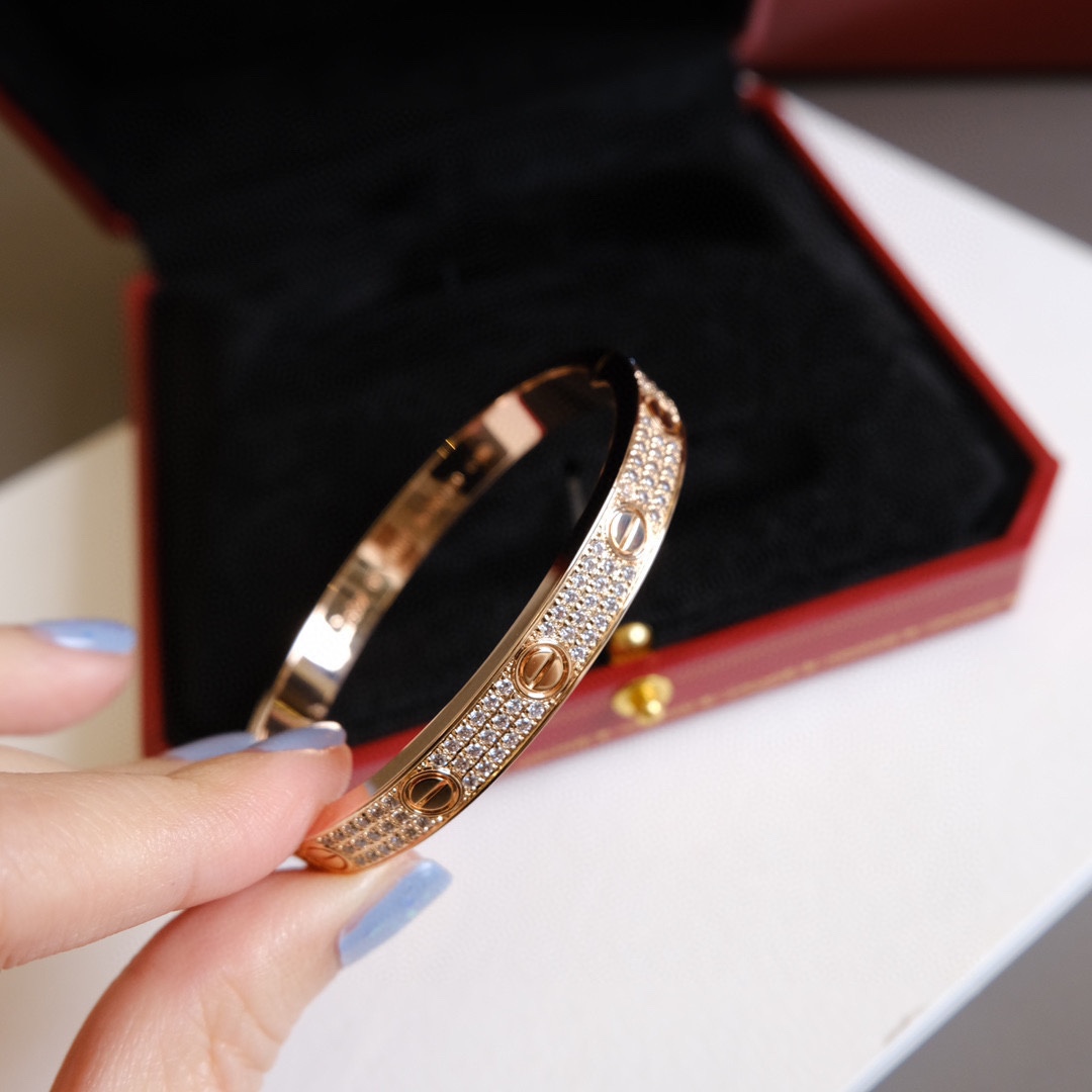 Cartier Cartier/卡地亚 款宽版满天星手镯 玫瑰金