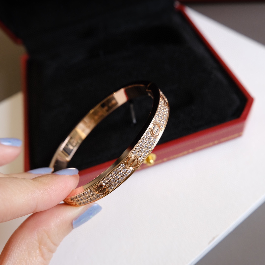Cartier Cartier/卡地亚 款宽版满天星手镯 玫瑰金