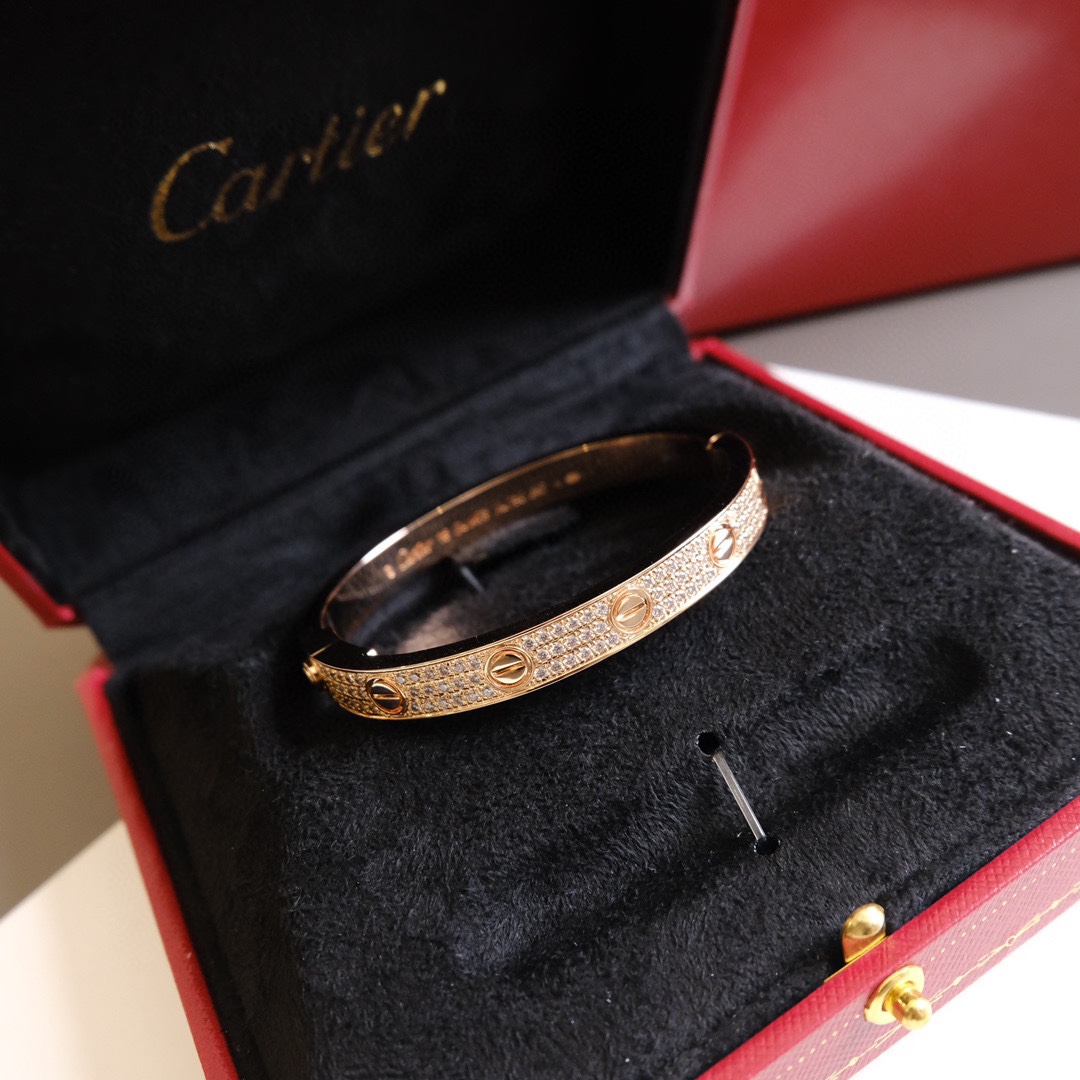 Cartier Cartier/卡地亚 款宽版满天星手镯 玫瑰金