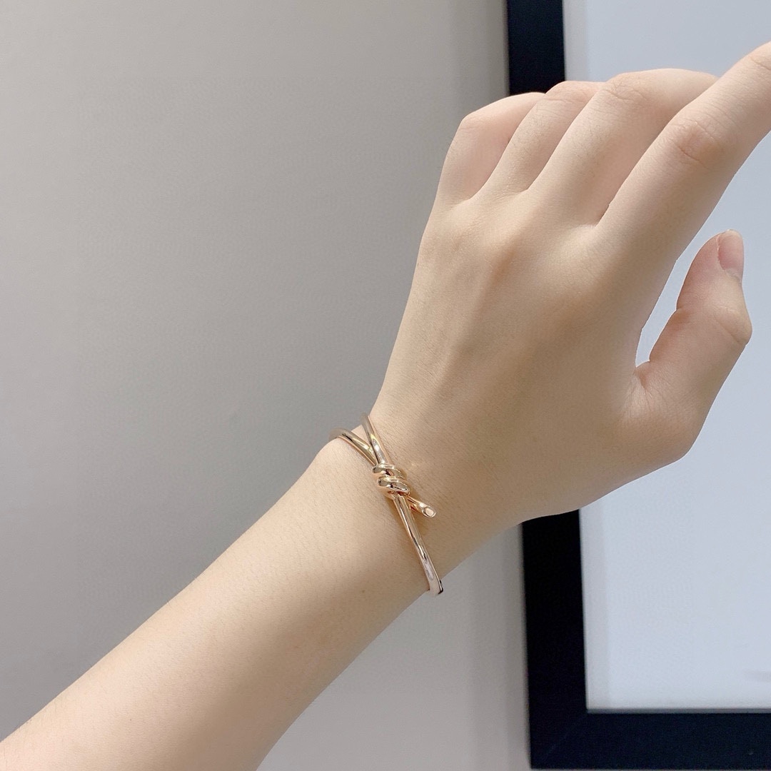 Tiffany & Co. Tiffany&Co. T Knot无钻绳结手镯