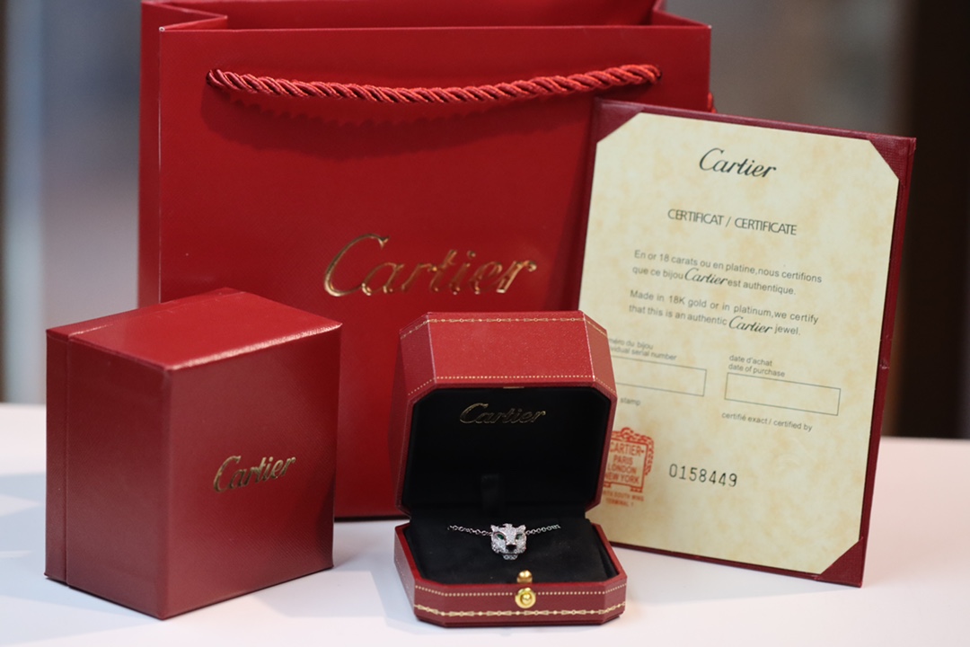 Cartier 卡地亚 Cartier高级珠宝系列 满钻豹子项链