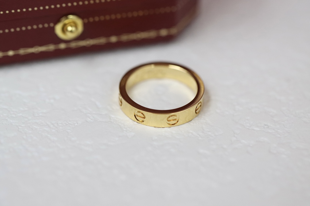 Cartier Cartier/卡地亚 LOVE系列 金色无钻窄版戒指