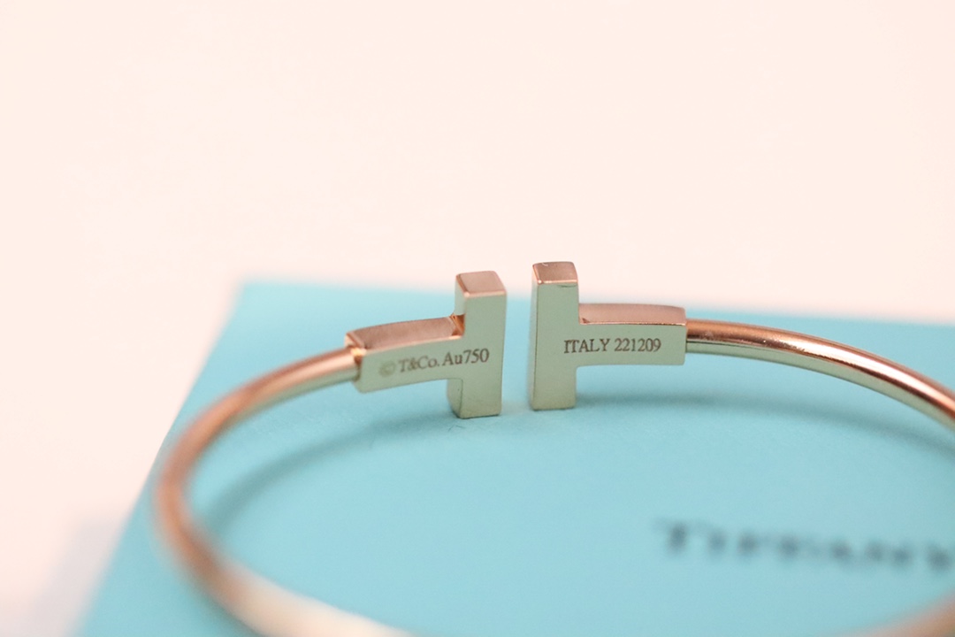 Tiffany & Co. Tiffany&Co. 粉钻石松‬伴钻双T 手镯