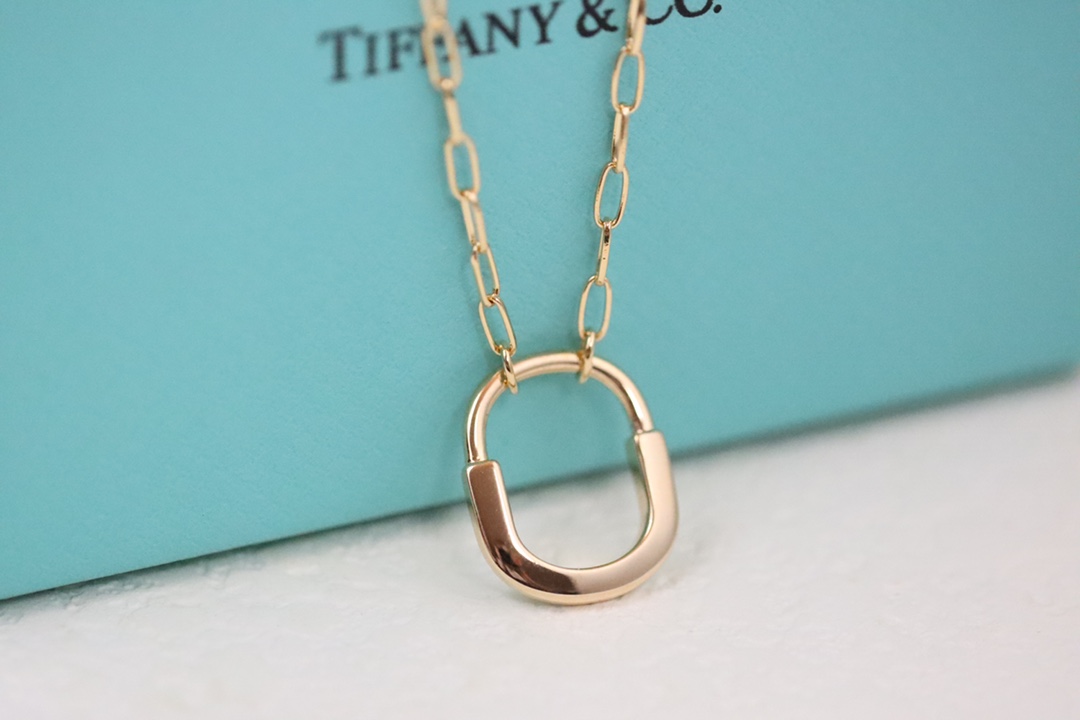 Tiffany & Co. Tiffany&Co. Lock系列双色伴钻 项链