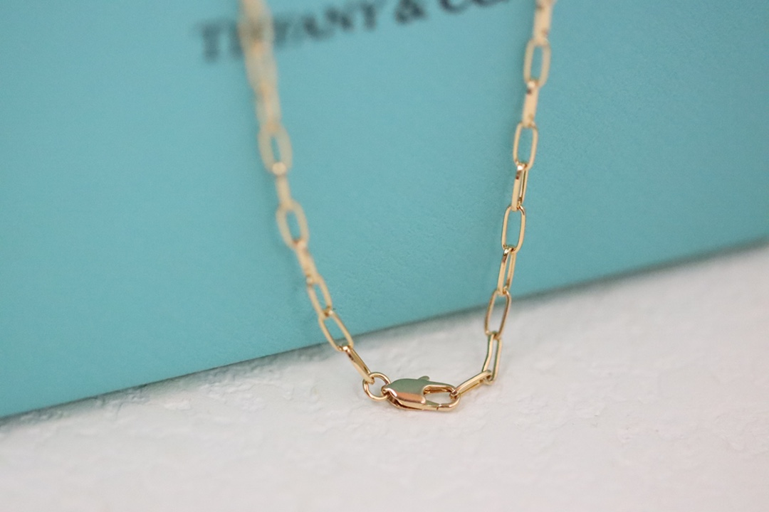 Tiffany & Co. Tiffany&Co. Lock系列双色伴钻 项链