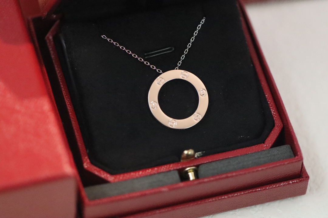 Cartier Cartier/卡地亚 银色圆饼锁骨项链