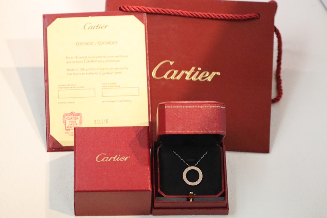 Cartier Cartier/卡地亚 银色圆饼锁骨项链