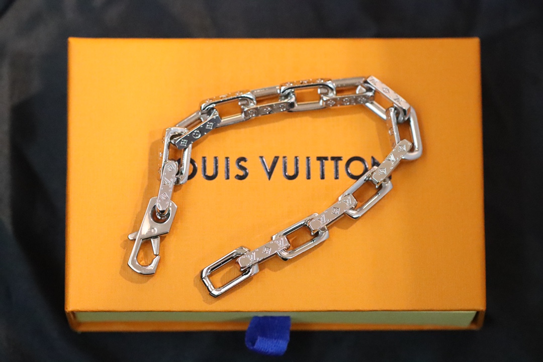 Louis Vuitton Silver-Finish Bamboo Link Bracelet - Comprehensive 5